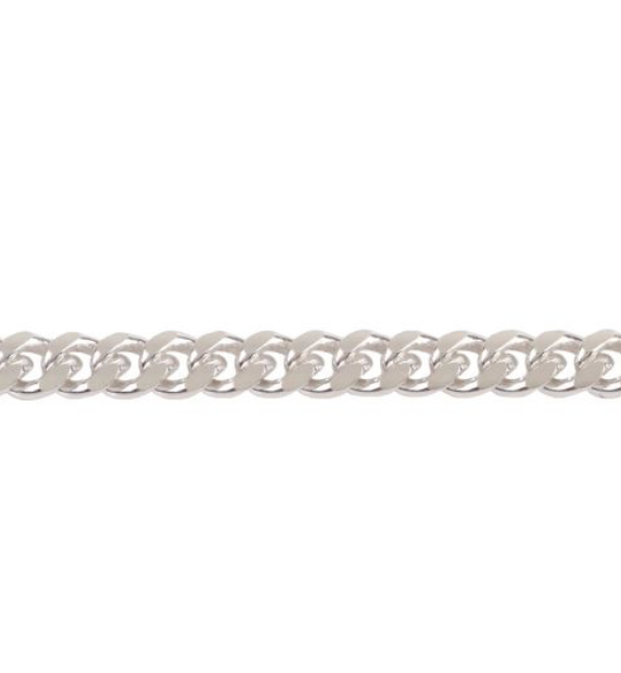 Bracelet chaine gourmette maille plate 3,4mm