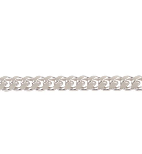 Bracelet chaine gourmette maille plate 3,4mm